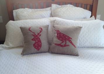Deer and Tui Cushions